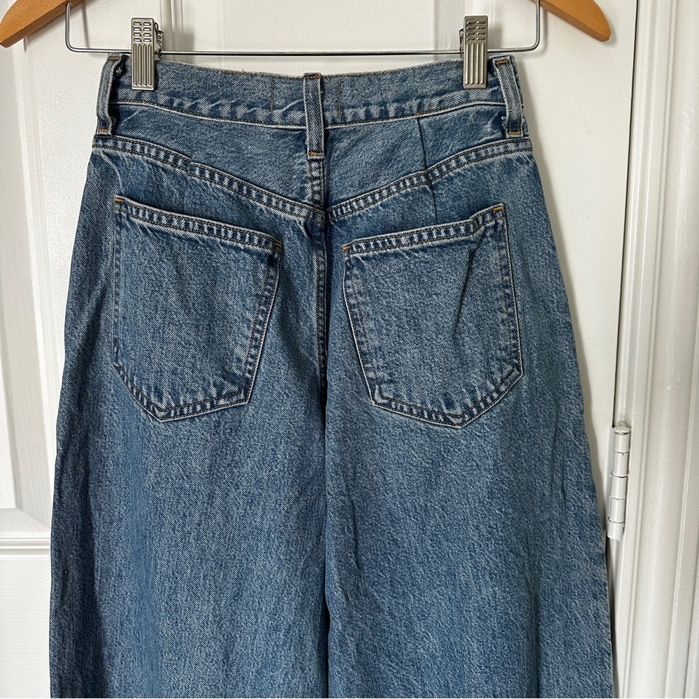 AGOLDE Ellis Trouser Jeans – Baffle, Wide Leg, Made in USA size 23 - Picture 7 of 15